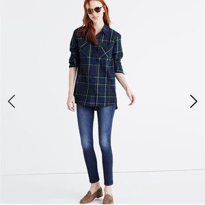 Madewell Flannel Ex-Boyfriend Shirt in Ontario Plaid